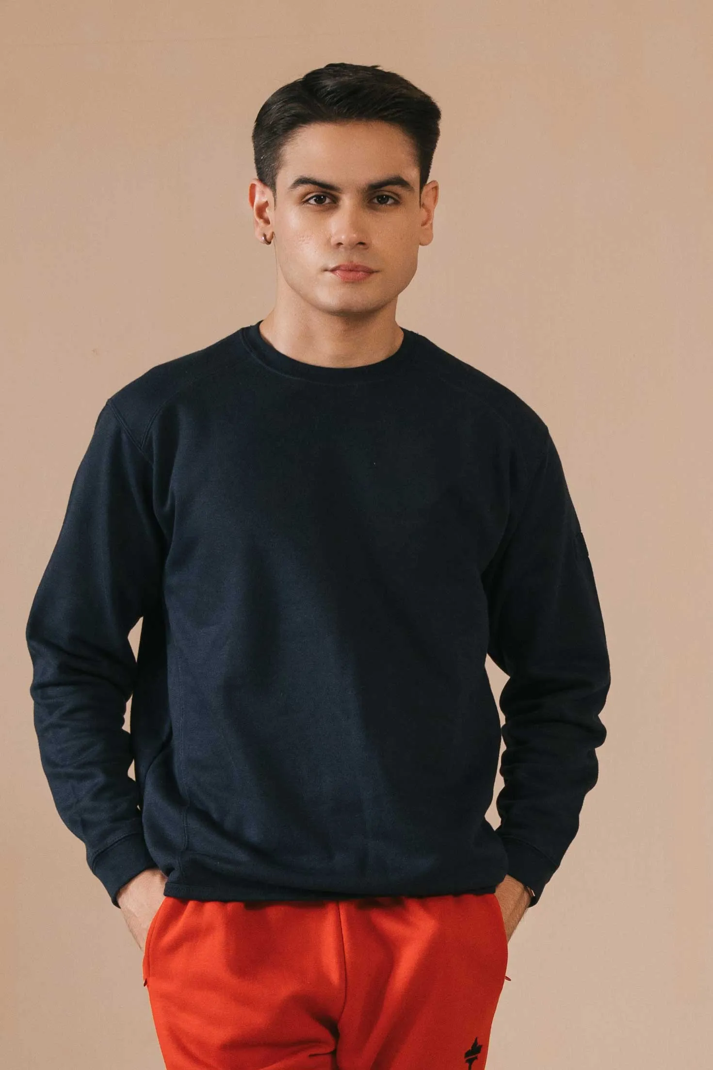 Cut Label Men's Drop-Tail Fleece Sweatshirt