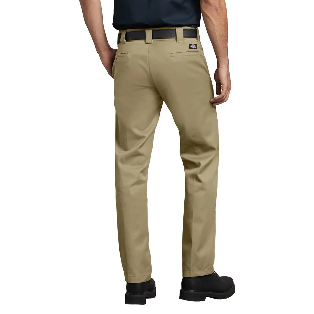 Dickies Men's Slim Fit Straight Leg Work Pant_Khaki