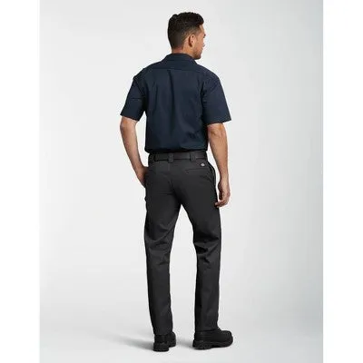 Dickies Men's Slim Fit Straight Leg Work Pants - Black 38x34