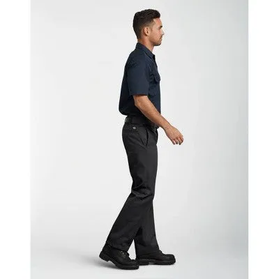 Dickies Men's Slim Fit Straight Leg Work Pants - Black 38x34