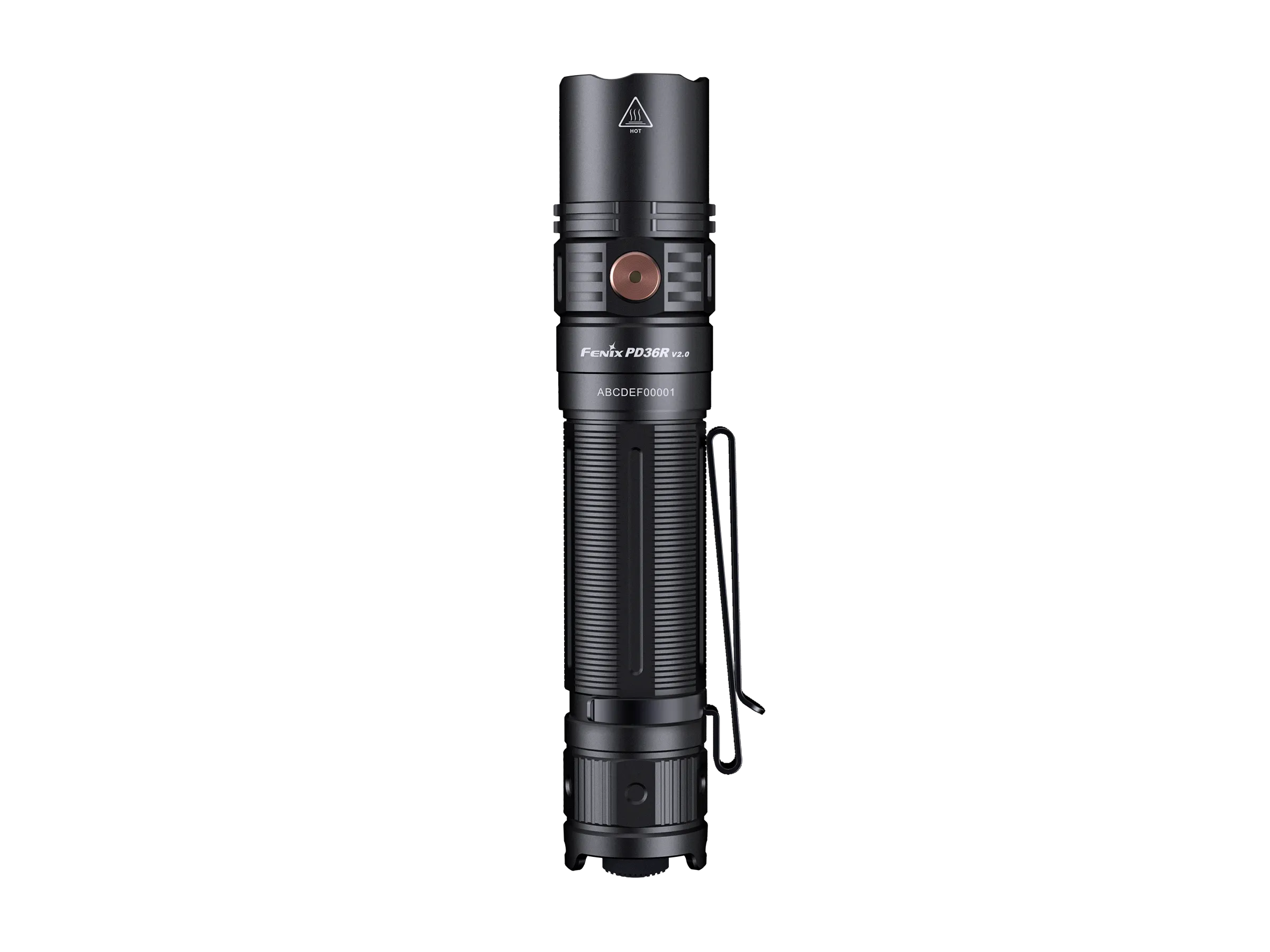 Fenix PD36R V2 Tactical LED Flashlight - Blaze Cerakote Finish