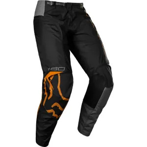 Fox Racing  Boys Black Gold 180 Skew Pants Heat Resistant TruMotion Stretch MotoX