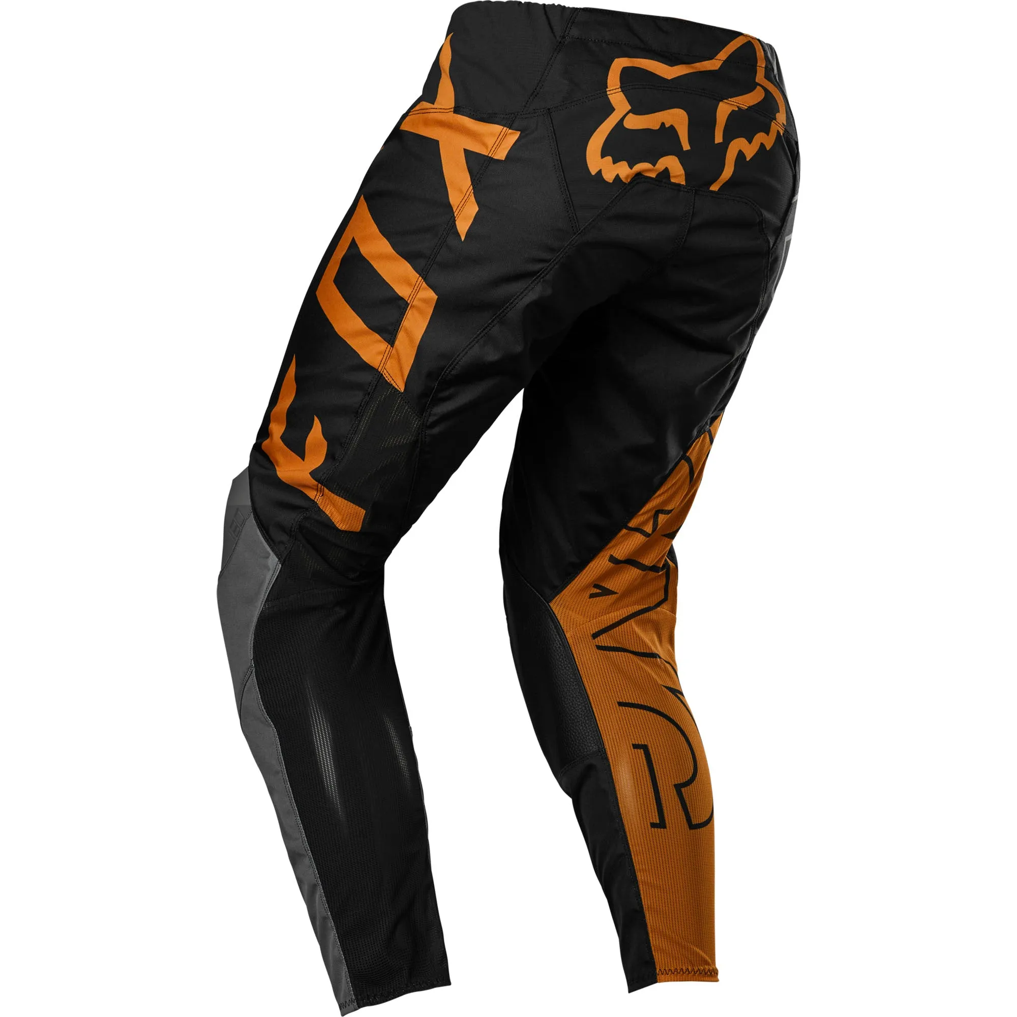 Fox Racing  Boys Black Gold 180 Skew Pants Heat Resistant TruMotion Stretch MotoX