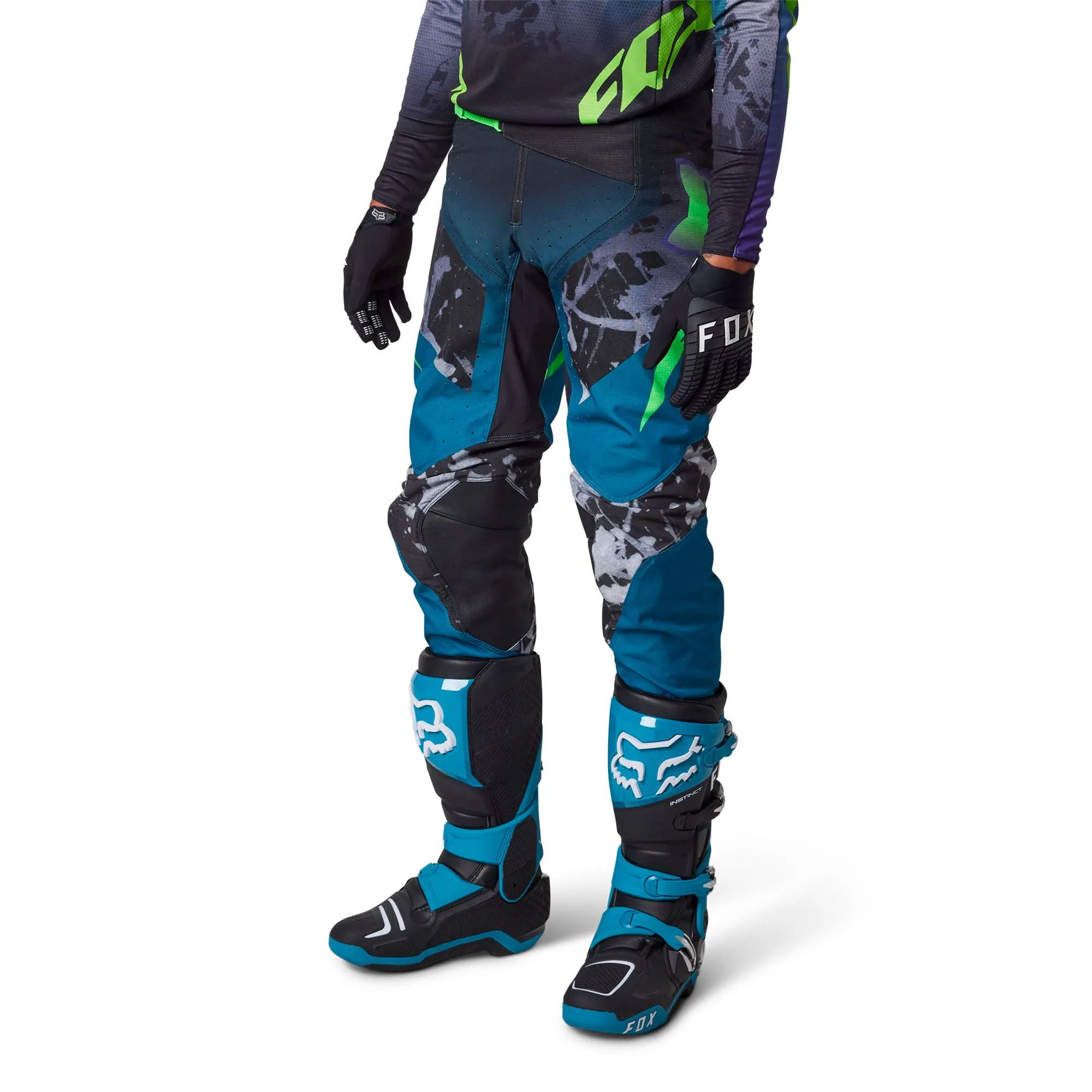 Fox Racing  Mens 360 Dkay Motocross Pants Maui Blue Offroad MotoX Ergonomic Fit