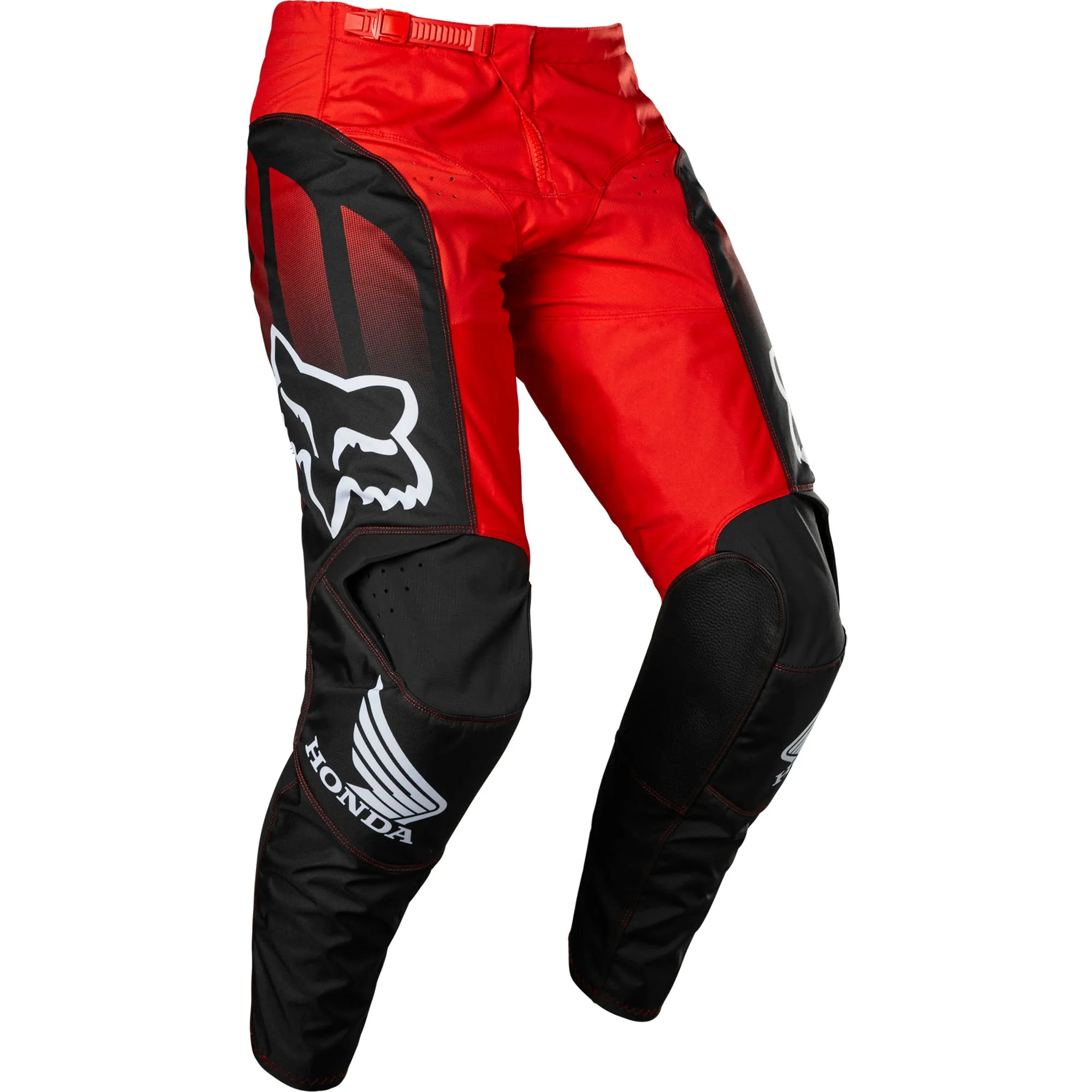 Fox Racing  Mens Black Red 180 Honda Pants Heat Resistant TruMotion Stretch MotoX