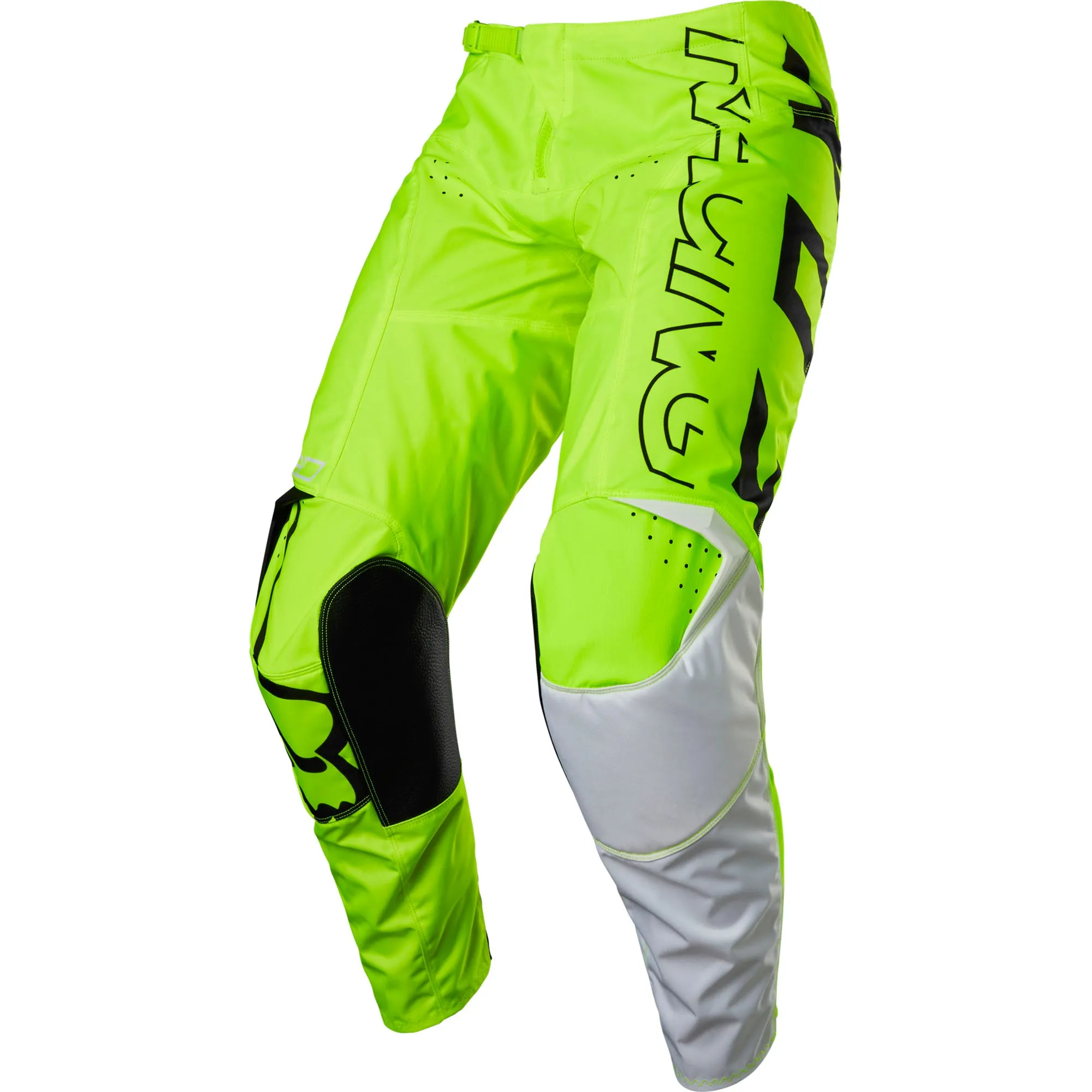 Fox Racing  Mens Flo Yellow 180 Skew Pants Heat Resistant TruMotion Stretch MotoX