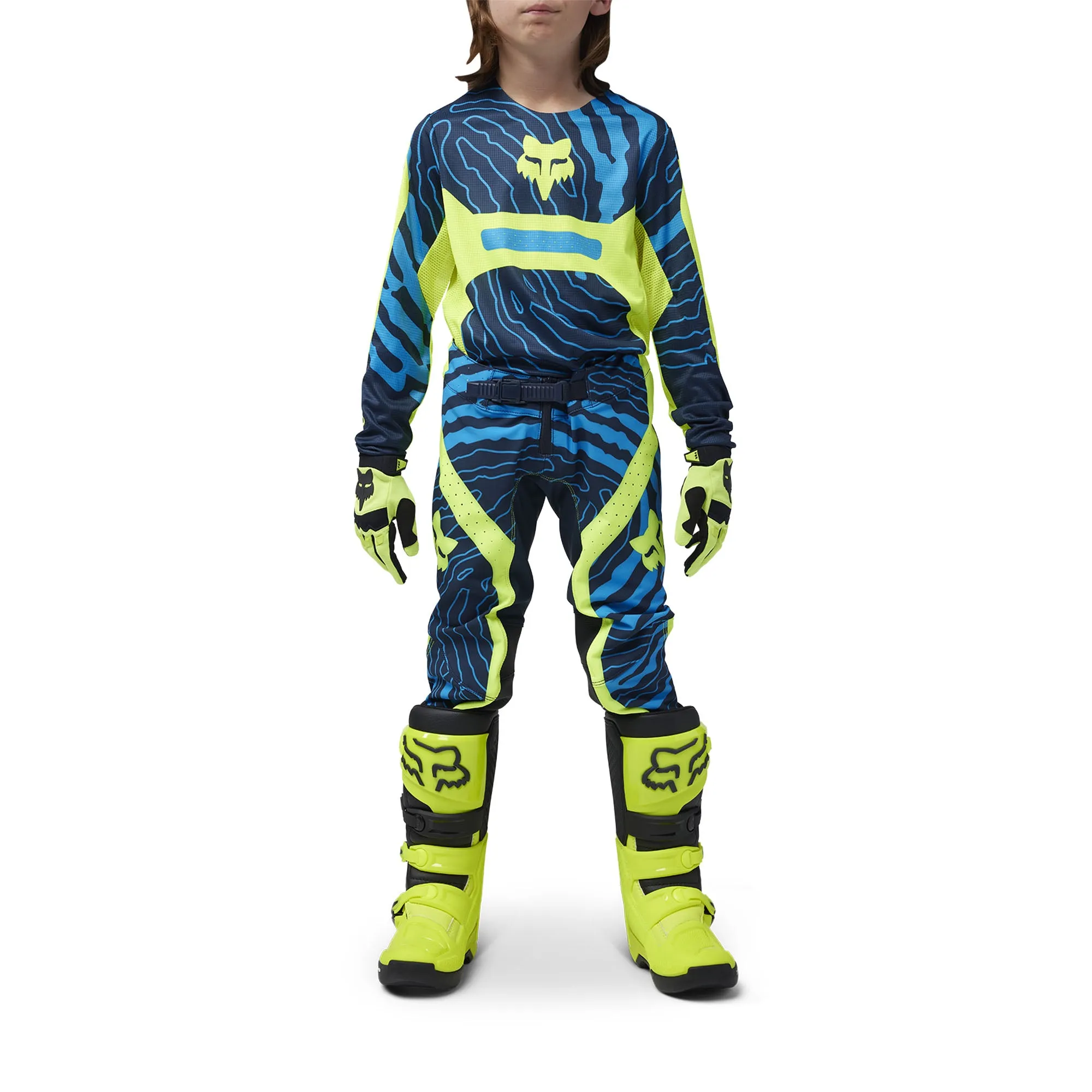 Fox Racing Youth Flexair Impression Offroad Pants Fluorescent Yellow