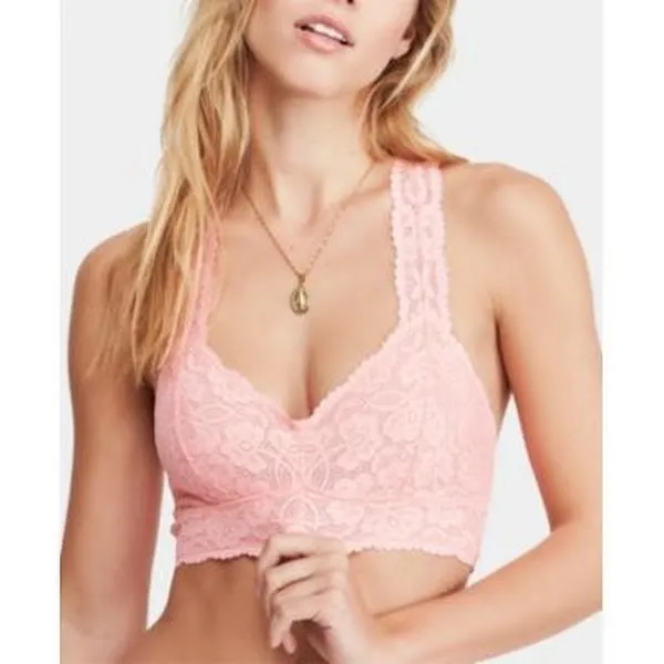 Free People Womens Galloon Lace Racerback Bra