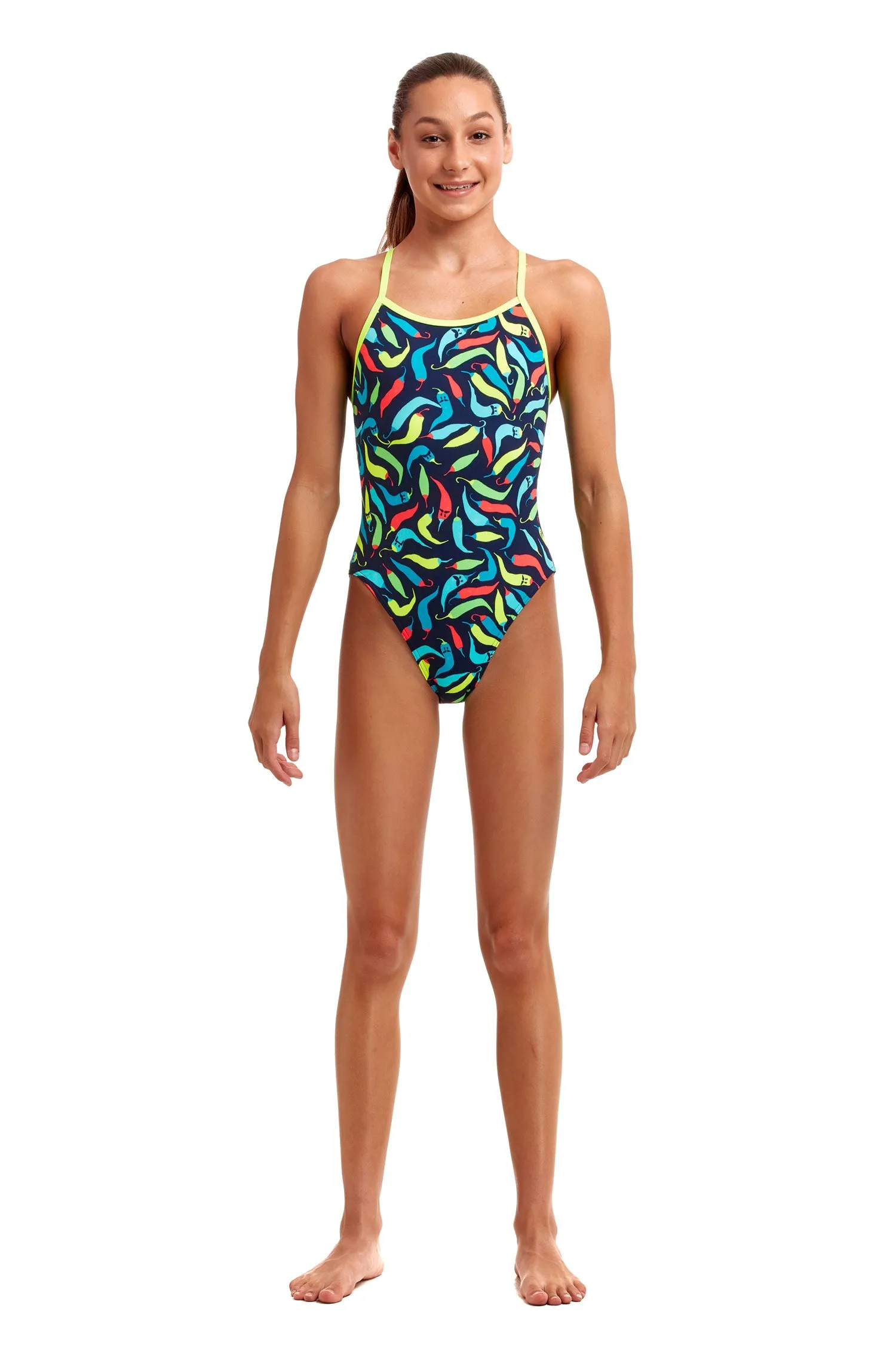 Funkita One Piece Eco |Single Strap|  Chilli Boss Swimsuit