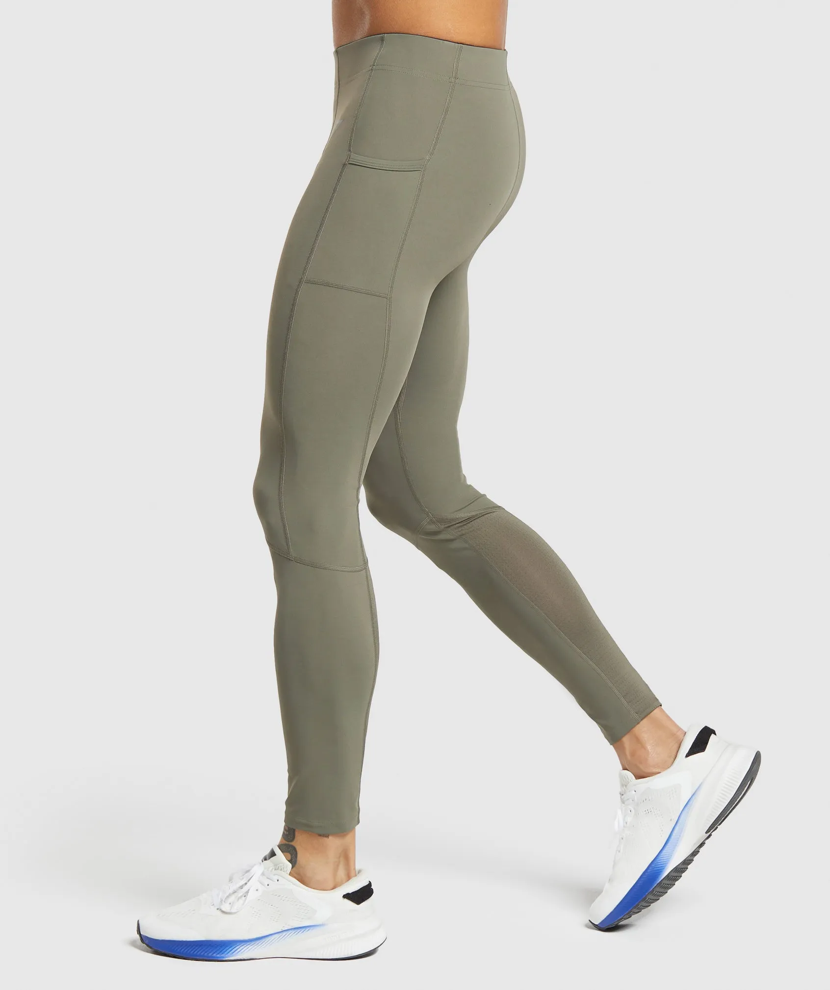 Gymshark Control Baselayer Leggings - Base Green