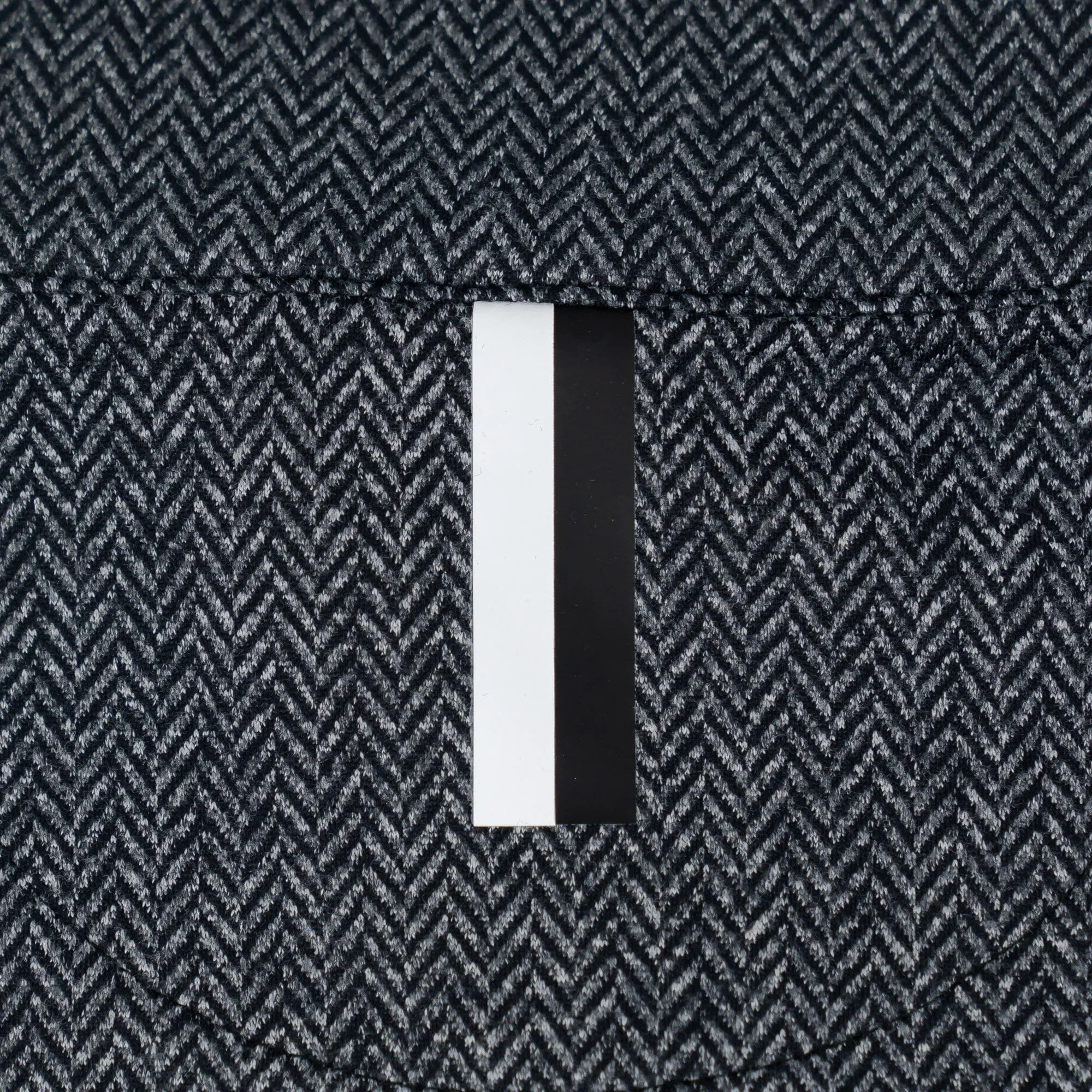 Herringbone Jacquard Performance Q-Zip | The Herringbone - Black/White