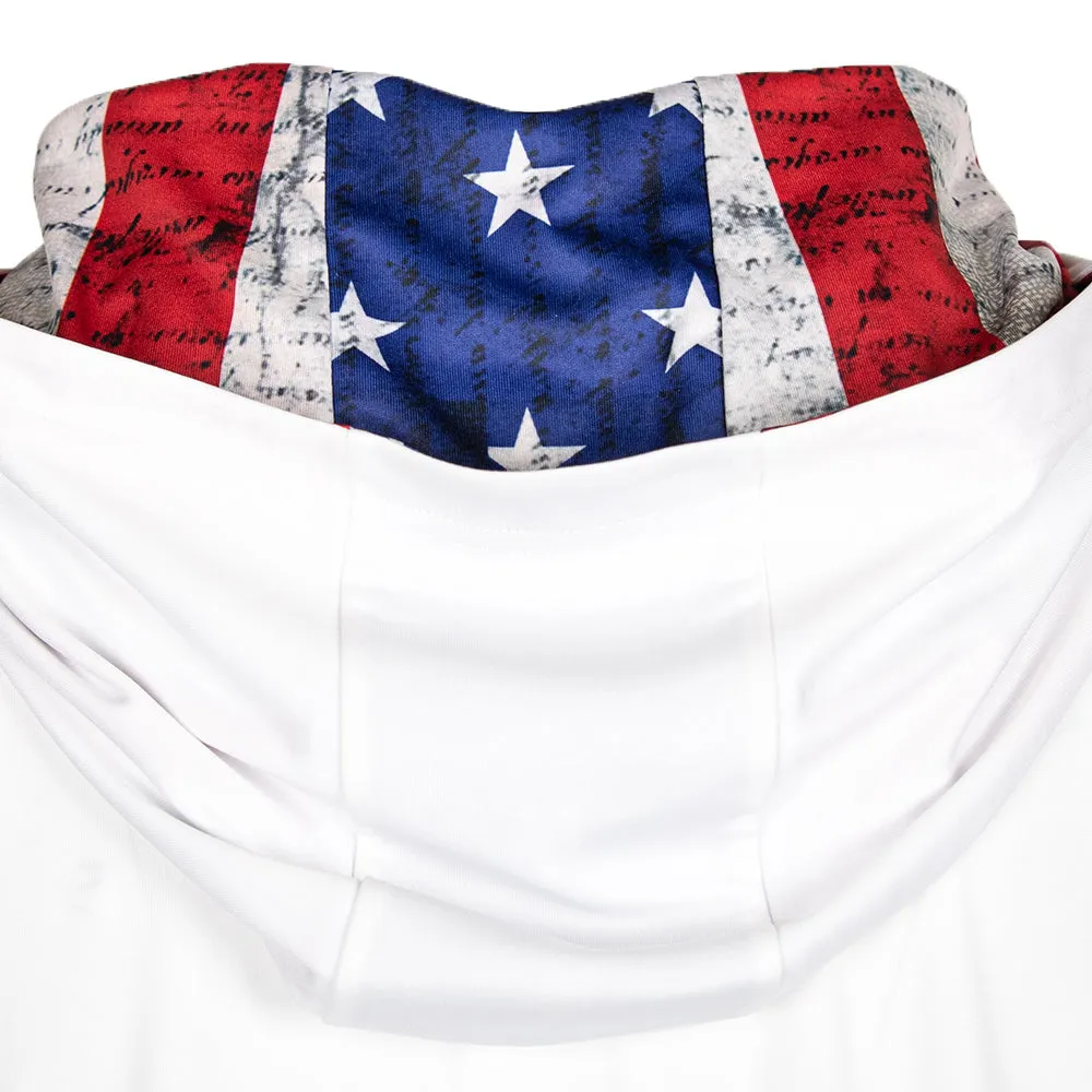 Hooded Performance Long Sleeve Shirt | American Flag