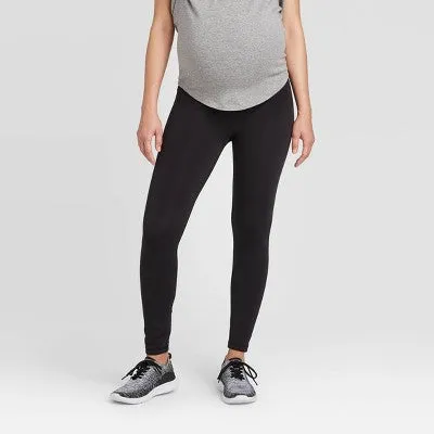 Isabel Maternity by Ingrid & Isabel High Rise Leggings Fitted Ankle Over Belly