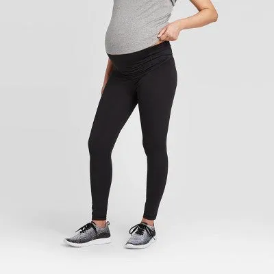 Isabel Maternity by Ingrid & Isabel High Rise Leggings Fitted Ankle Over Belly