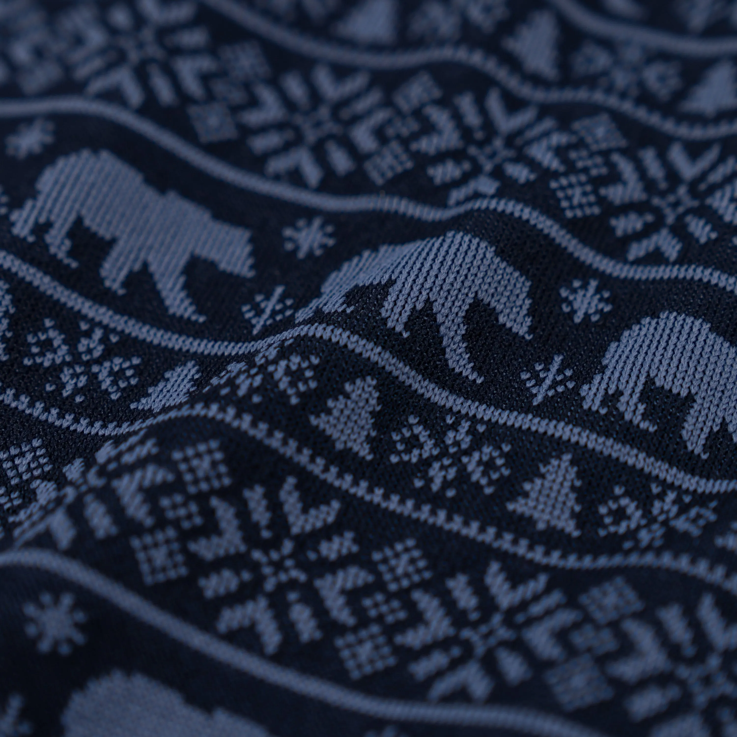 Kodiak Jacquard Performance Q-Zip | The Kodiak - Slate Blue/Fleet Navy