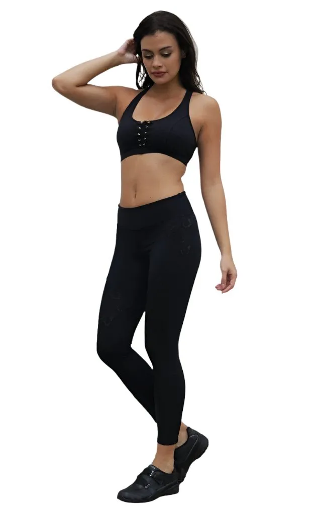 Last Chance! Equilibrium Lace Sara Black Legging L732