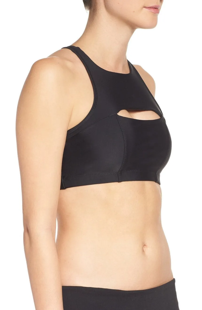 Onzie Open Heart Bra Black