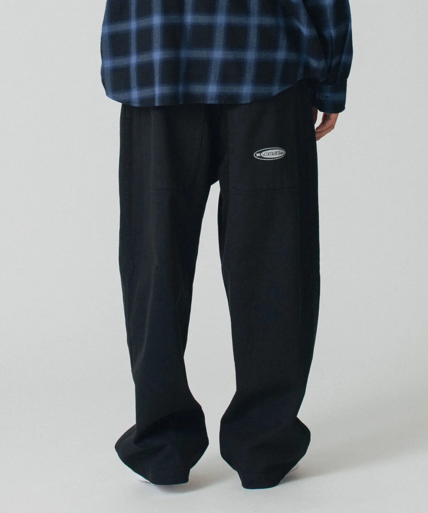 OVAL LOGO TWILL WIDE PANTS