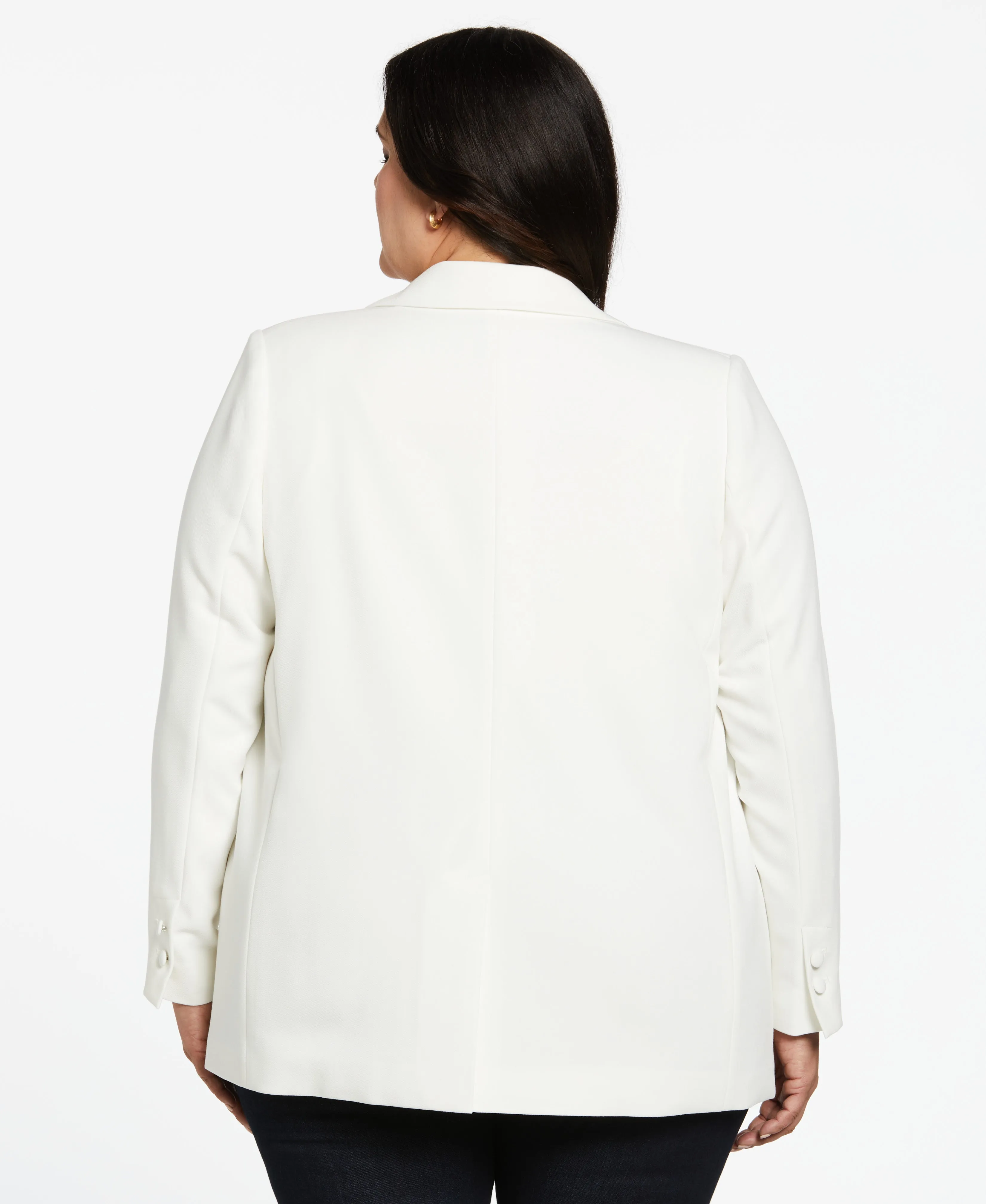 Plus Size Double Breasted Gabardine Suit