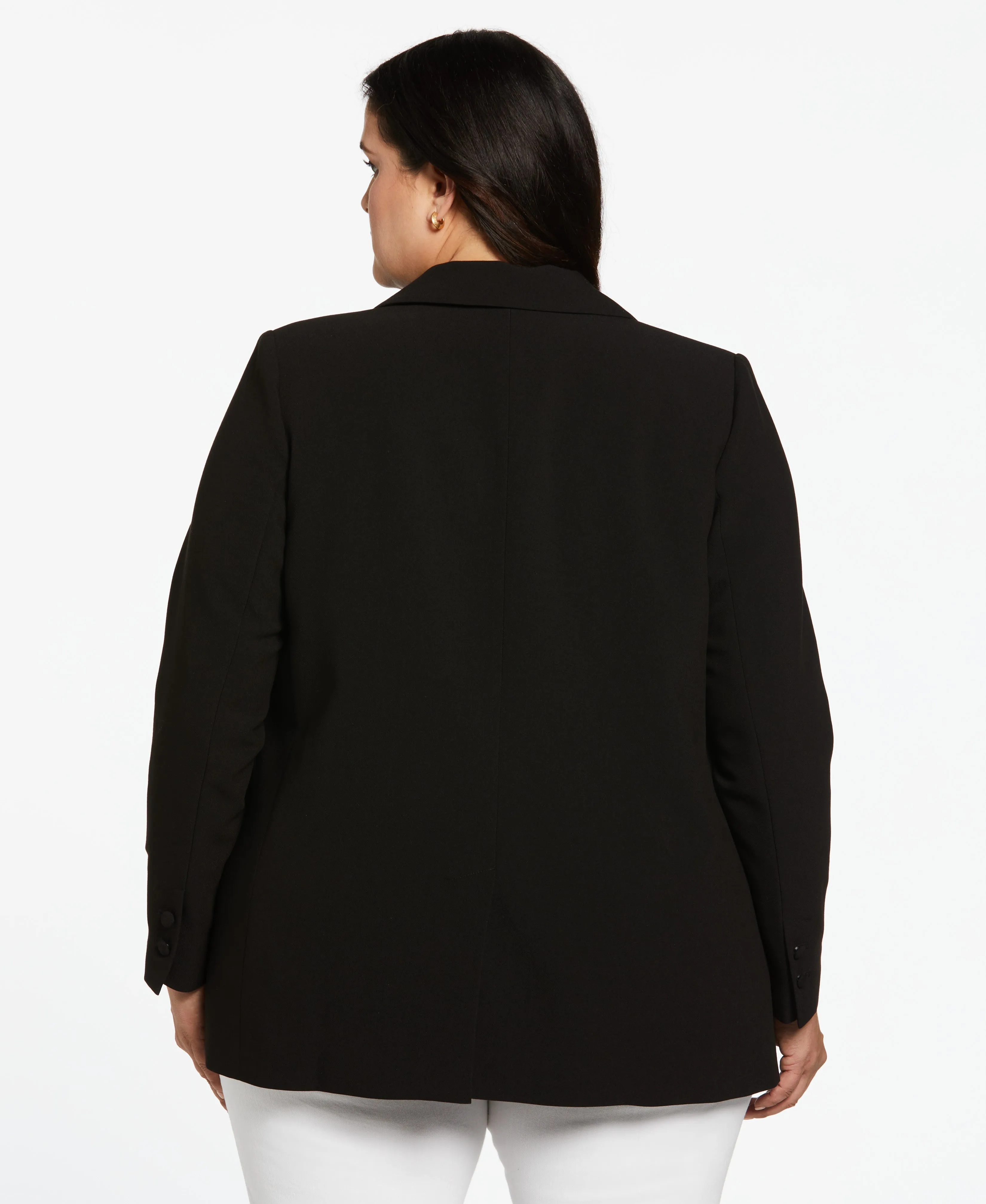 Plus Size Double Breasted Gabardine Suit