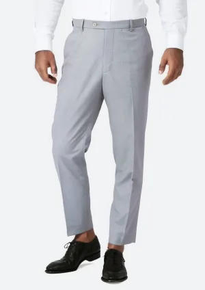 Powder Grey Twill Pants