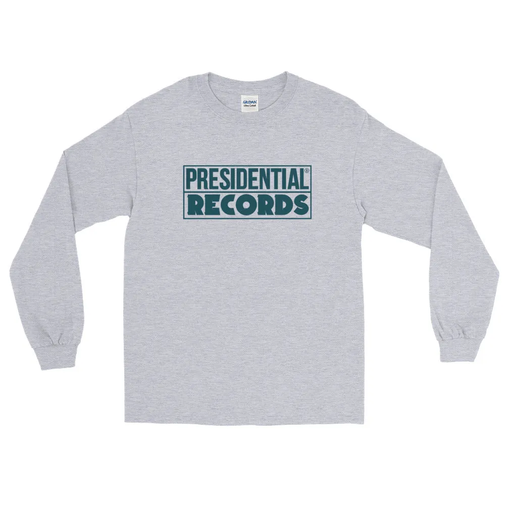 Presidential Records Blue Long Sleeve Shirt