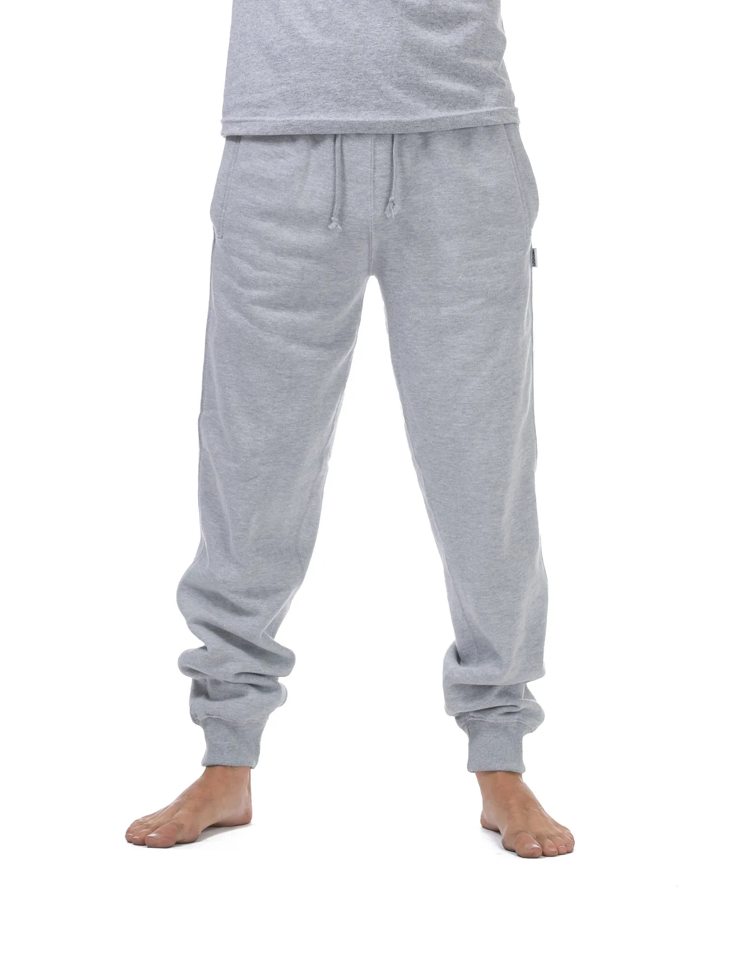 Pro Club Comfort Jogger Ankle Band Fleece Heather Grey Long Pants