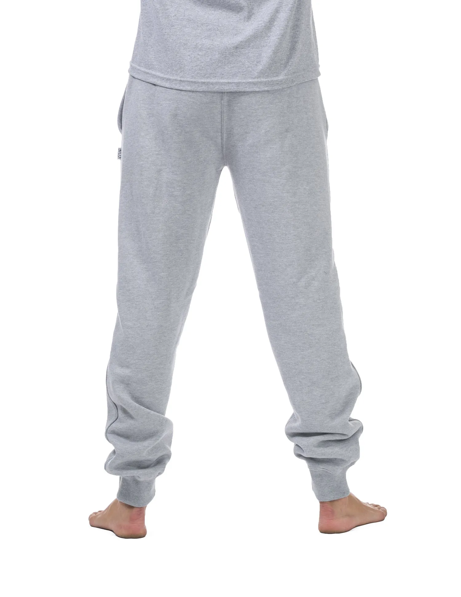 Pro Club Comfort Jogger Ankle Band Fleece Heather Grey Long Pants