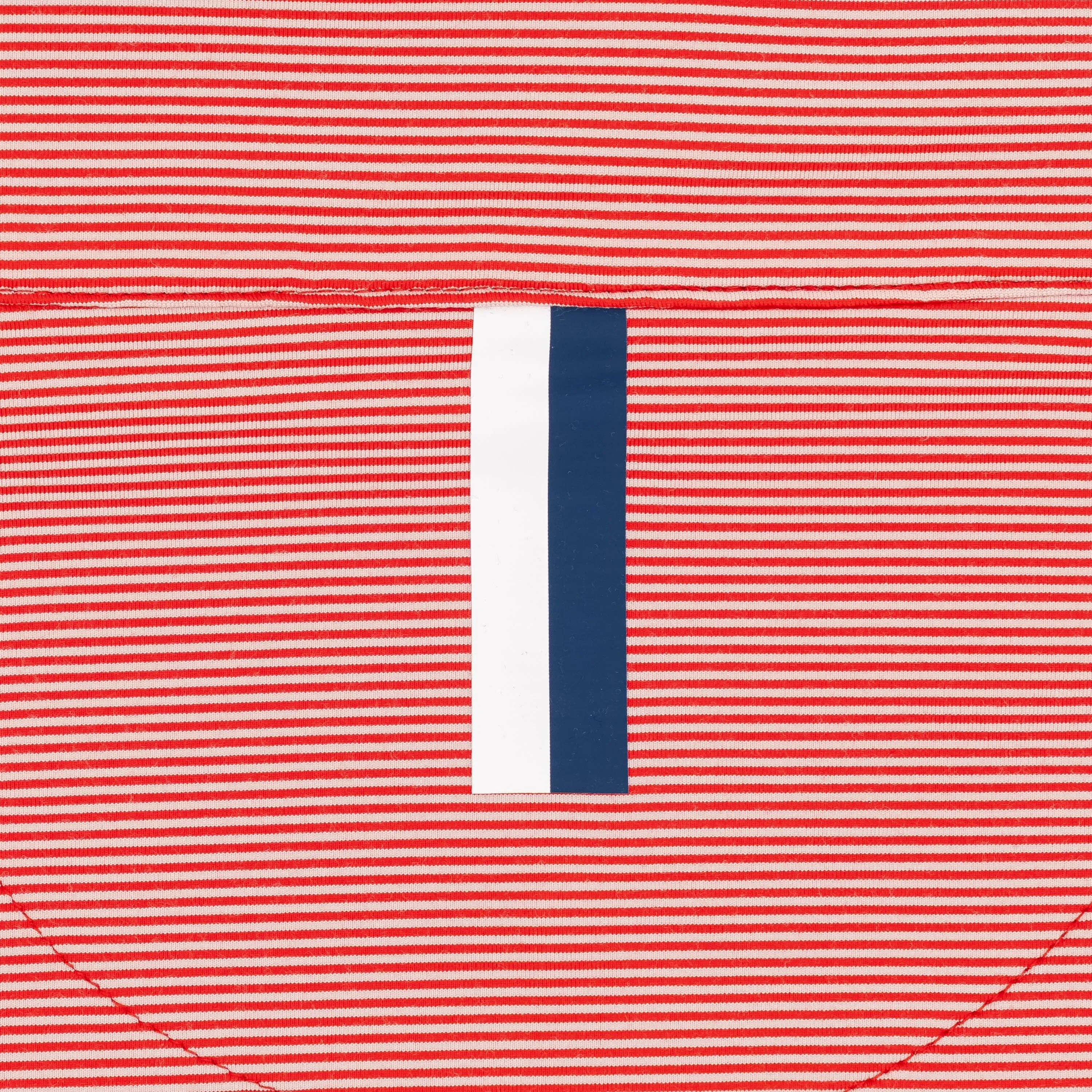 Rec Stripe Performance Q-Zip | The Rec Stripe - Classic Red/White