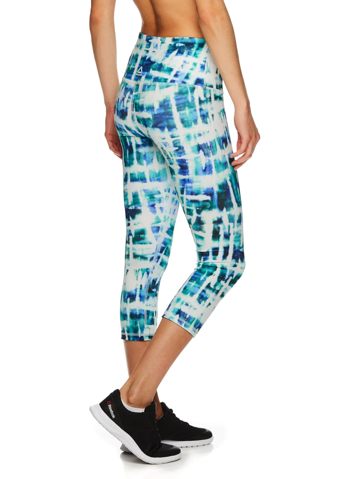 Reebok Women's Printed Highrise Capri Lyre Leggings