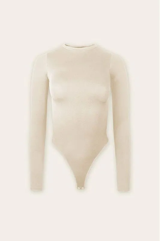 Seamless High Neck Long Sleeve Bodysuit