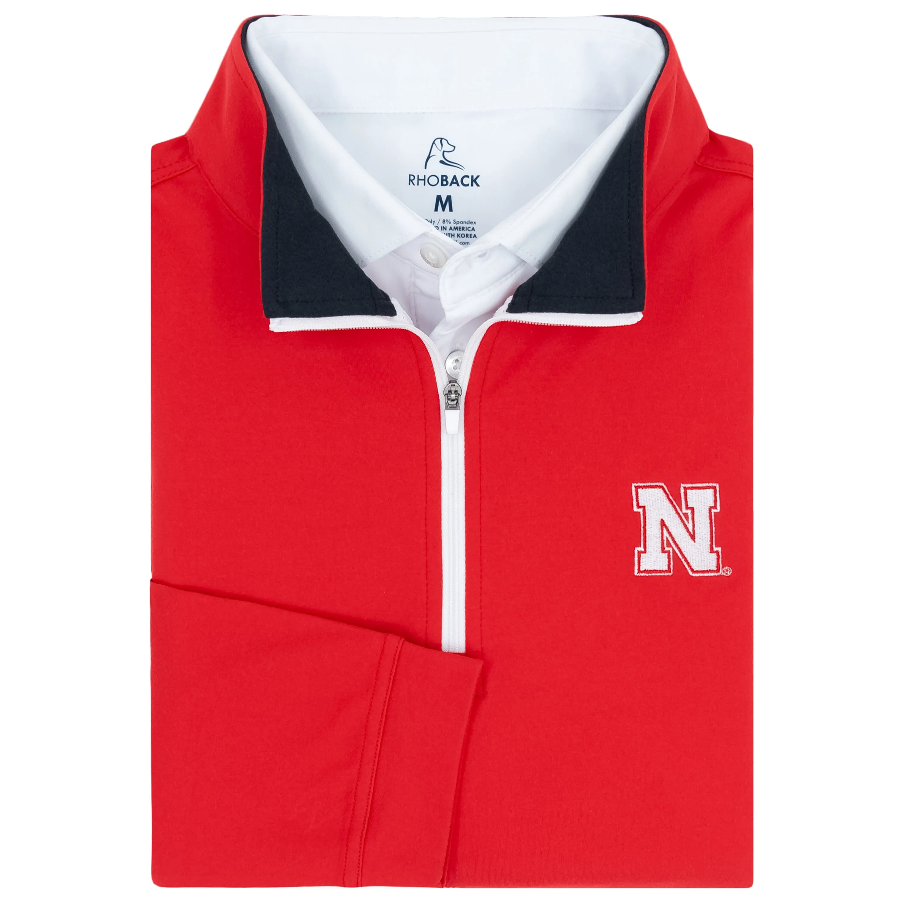 Solid Collegiate Q-Zip - Nebraska | Solid - Cherry Red - Nebraska - 1