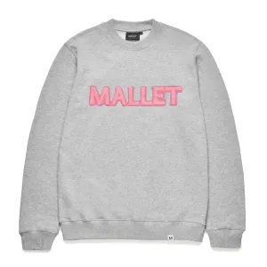 Spray Logo Crewneck Organic Heather Pink