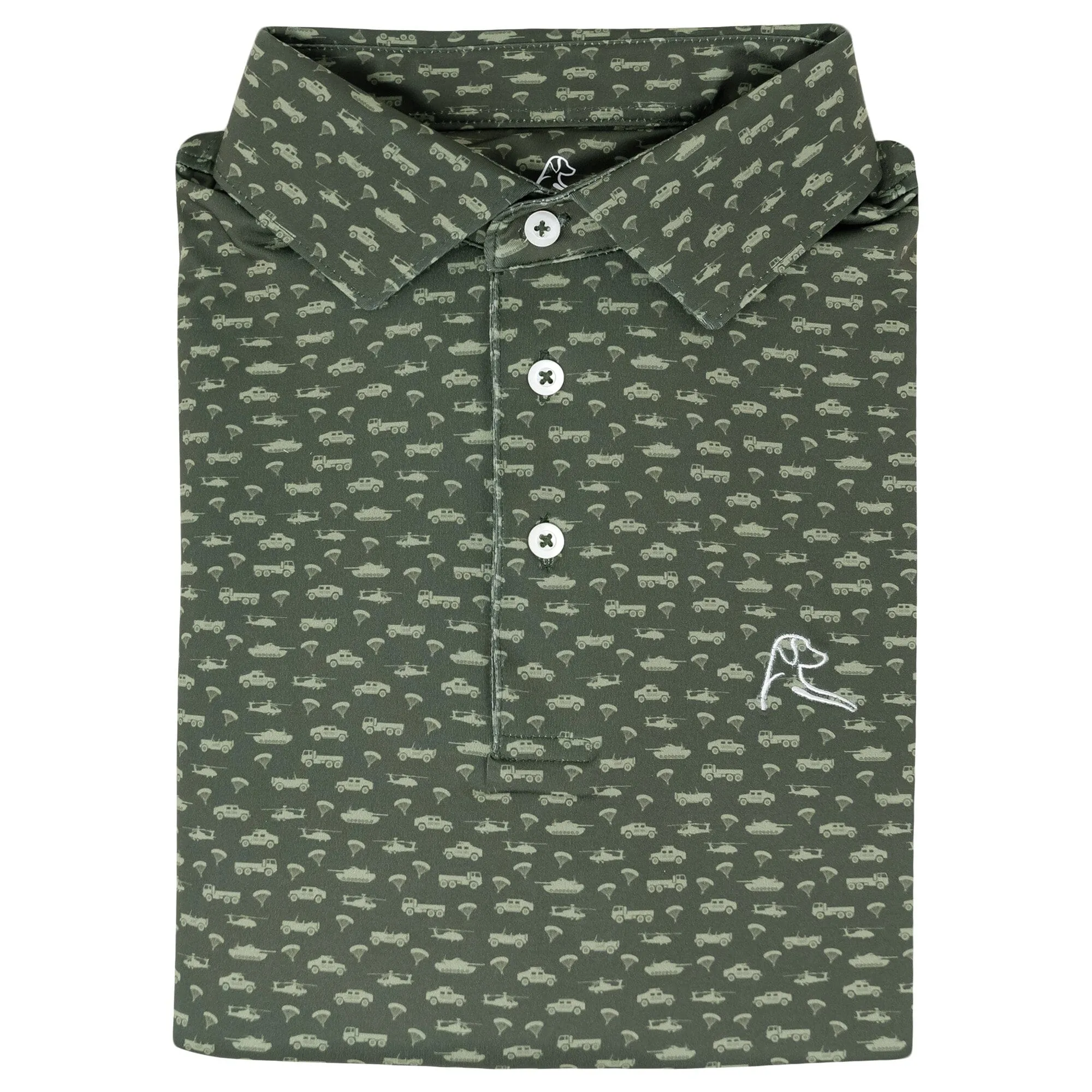 The Brigade | Performance Polo | The Brigade - Dark Olive - USA