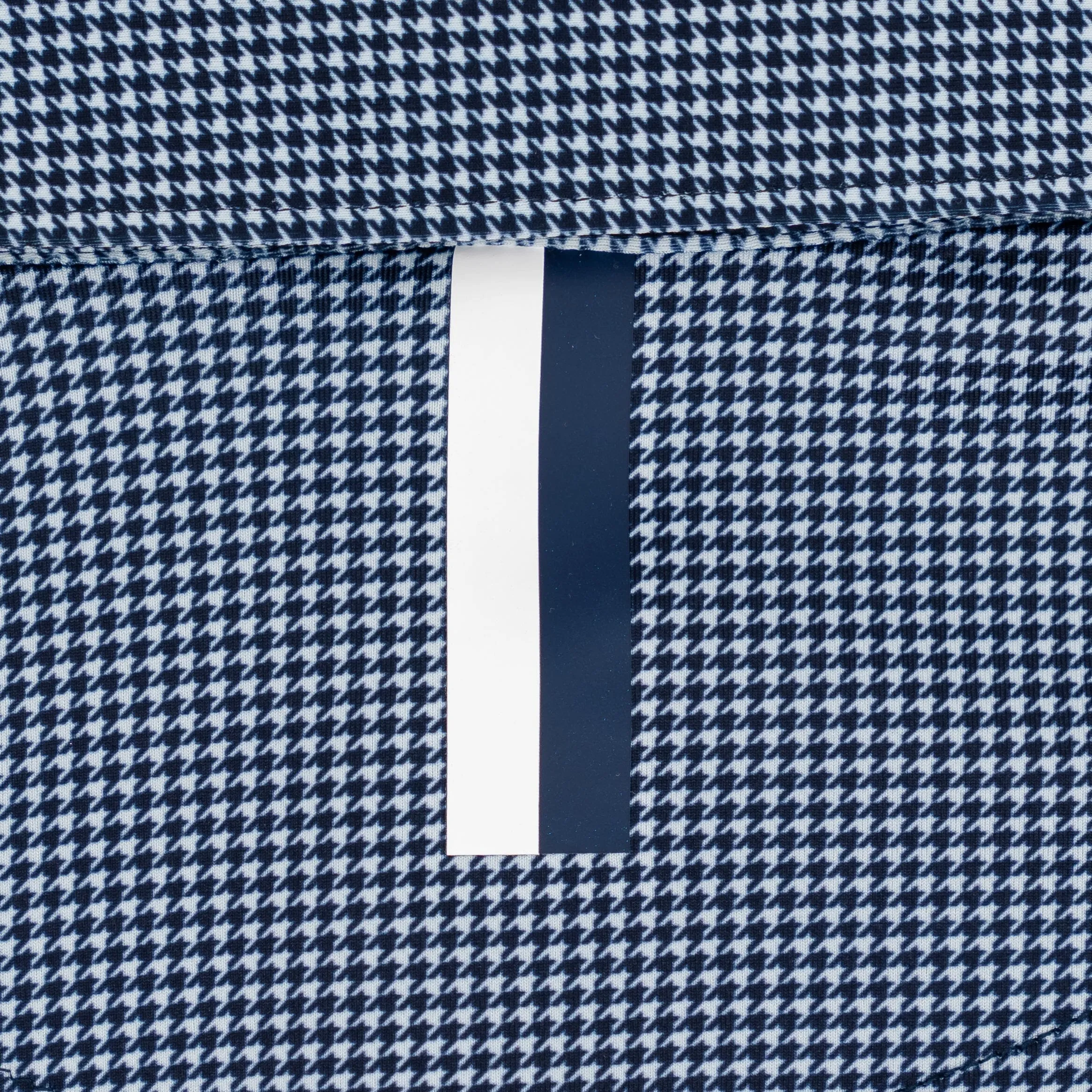 The Dogstooth Houndstooth | Performance Polo | The Dogstooth Houndstooth - Fleet Navy/White