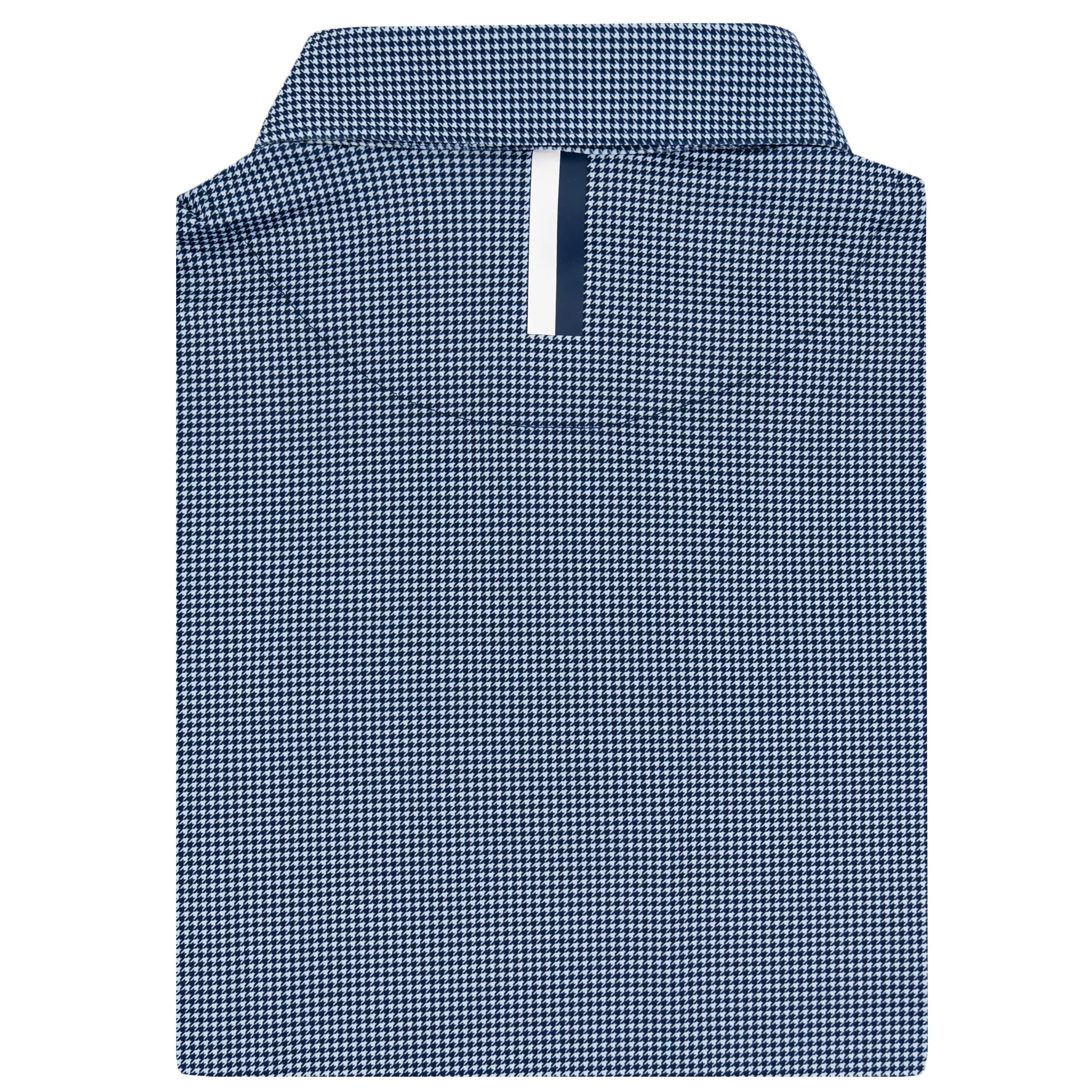 The Dogstooth Houndstooth | Performance Polo | The Dogstooth Houndstooth - Fleet Navy/White