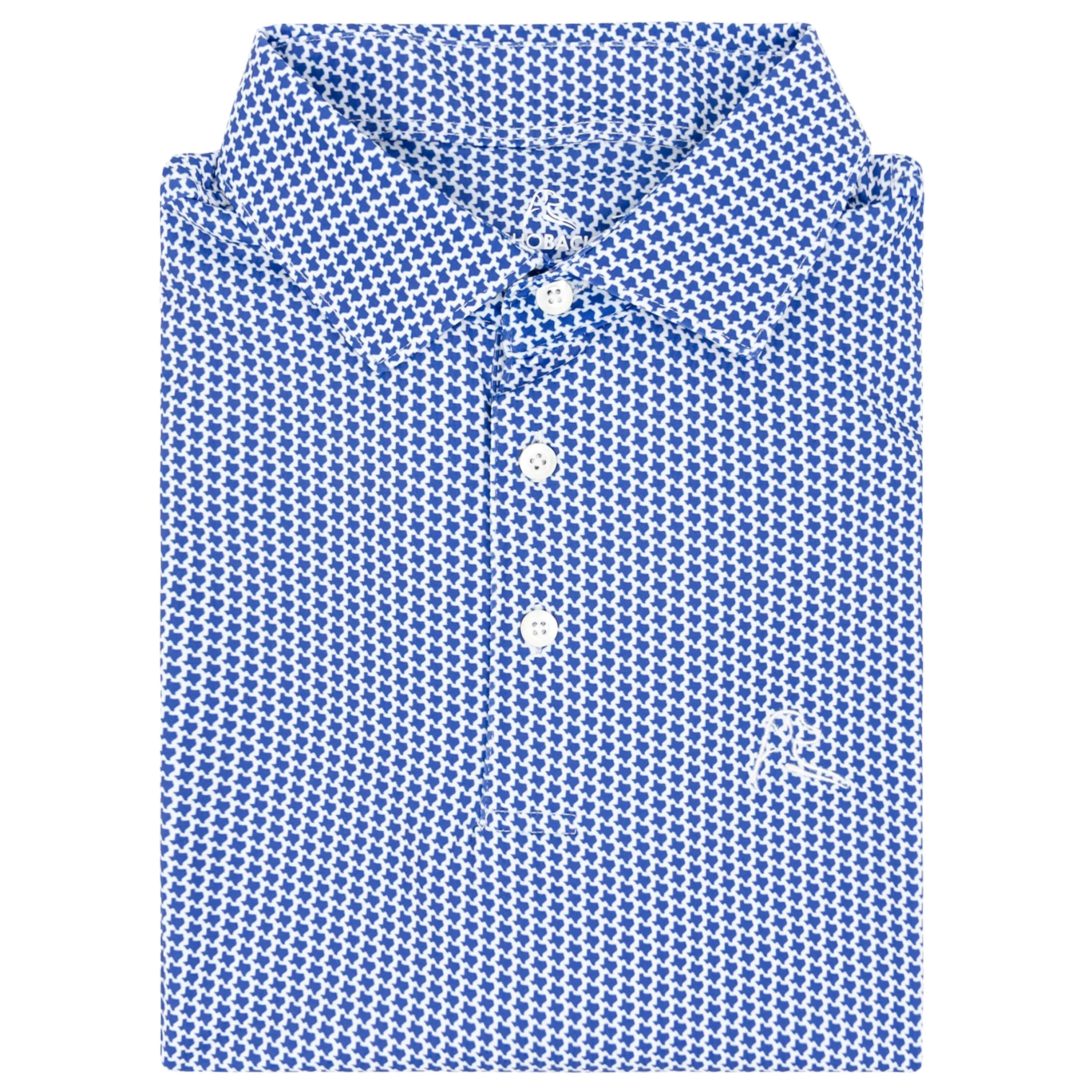 The Don't Mess | Performance Polo | The Don't Mess - Ocean Blue/White