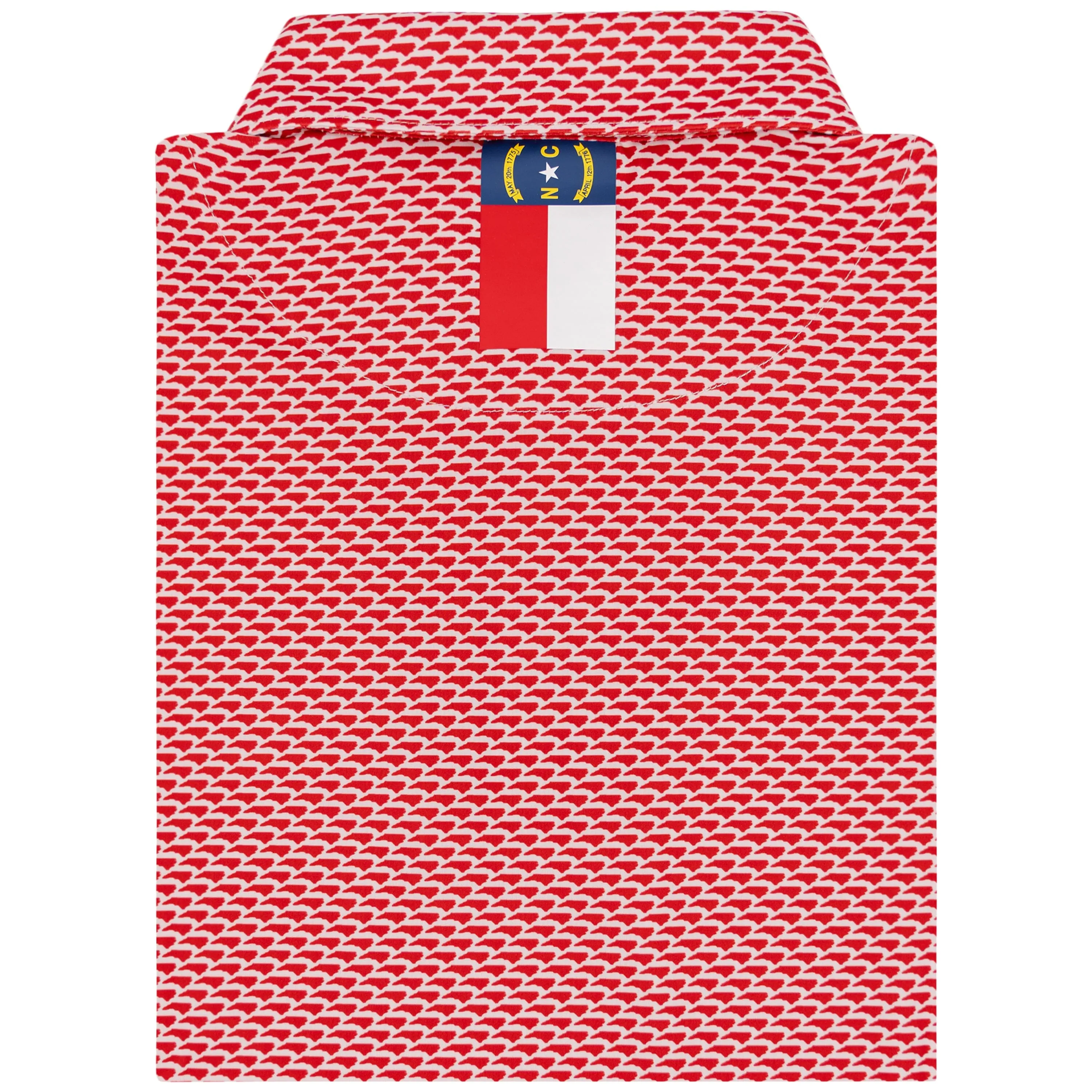 The North State | Performance Polo | The North State - Classic Red/White - NC