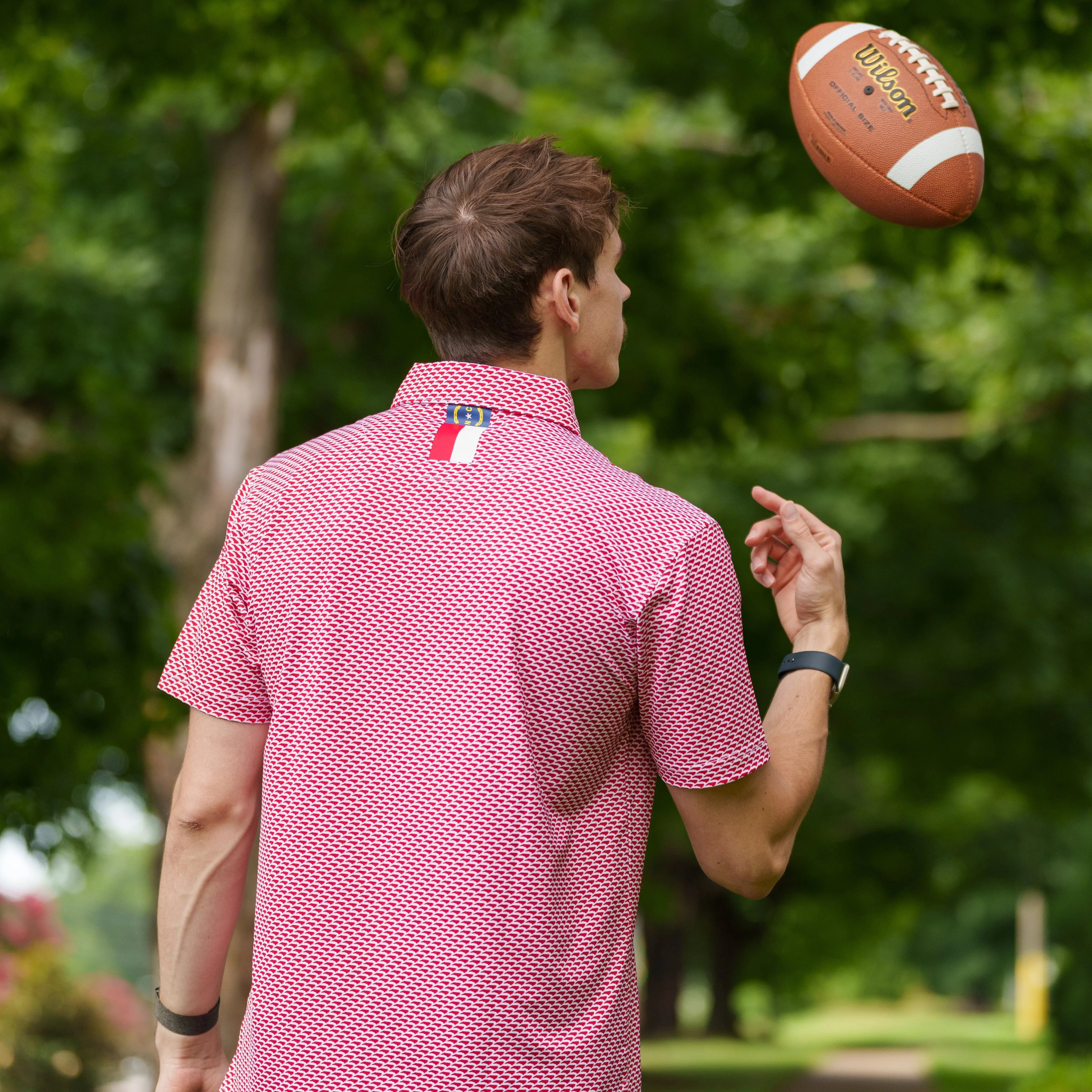 The North State | Performance Polo | The North State - Classic Red/White - NC