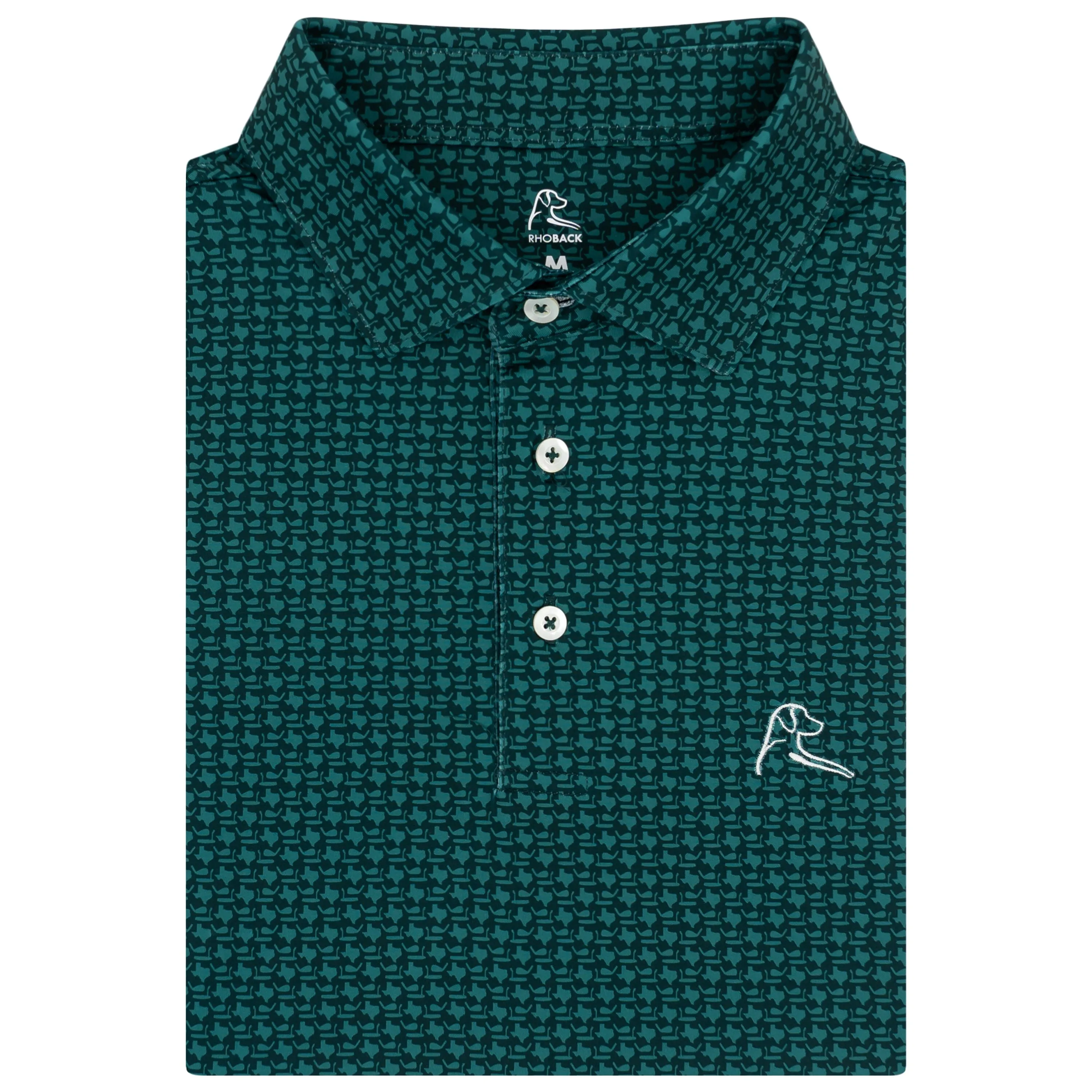 The Texas Wedge | Performance Polo | The Texas Wedge - Ponderosa Green/Leaf Green