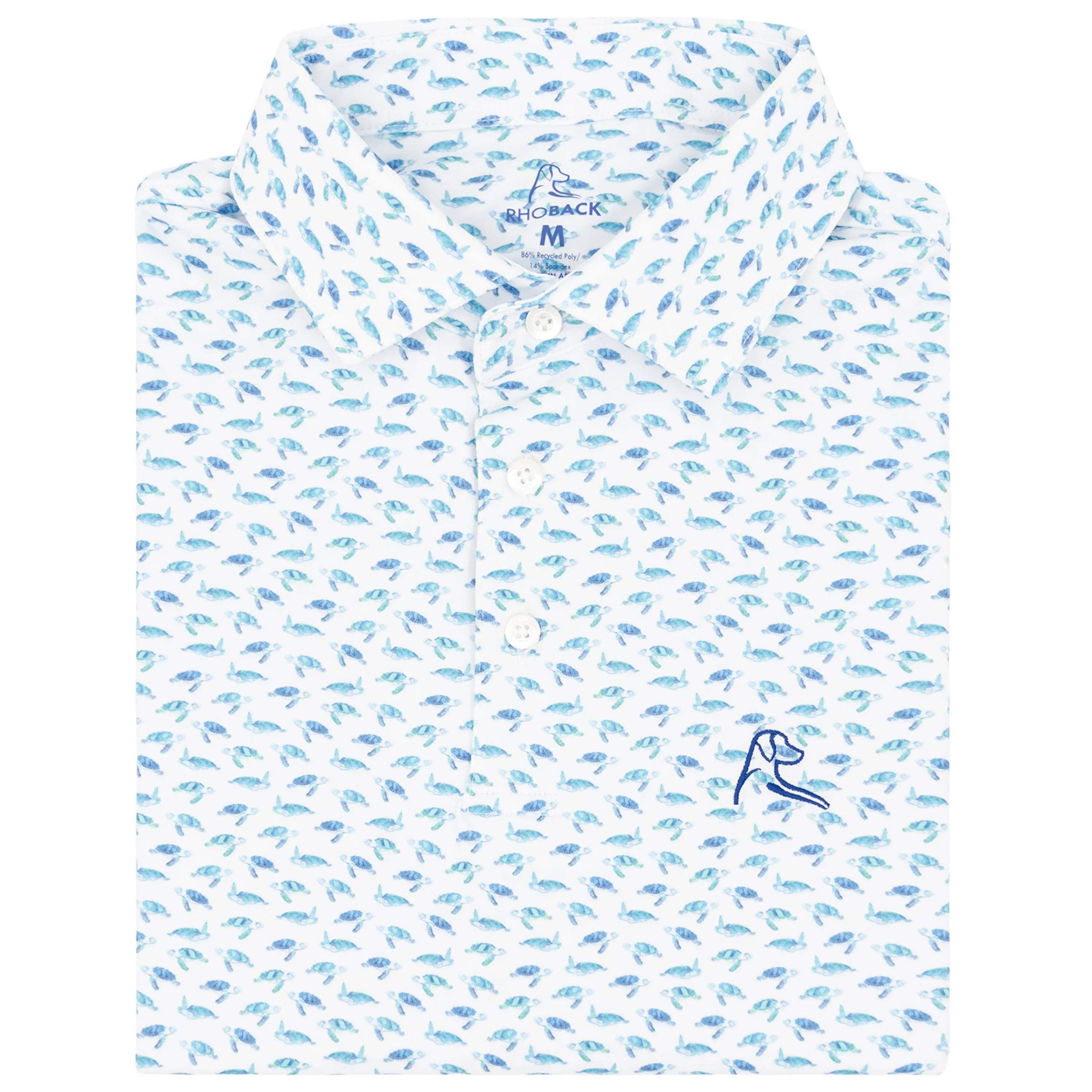 The Turtle Tracker | Performance Polo | The Turtle Tracker - White