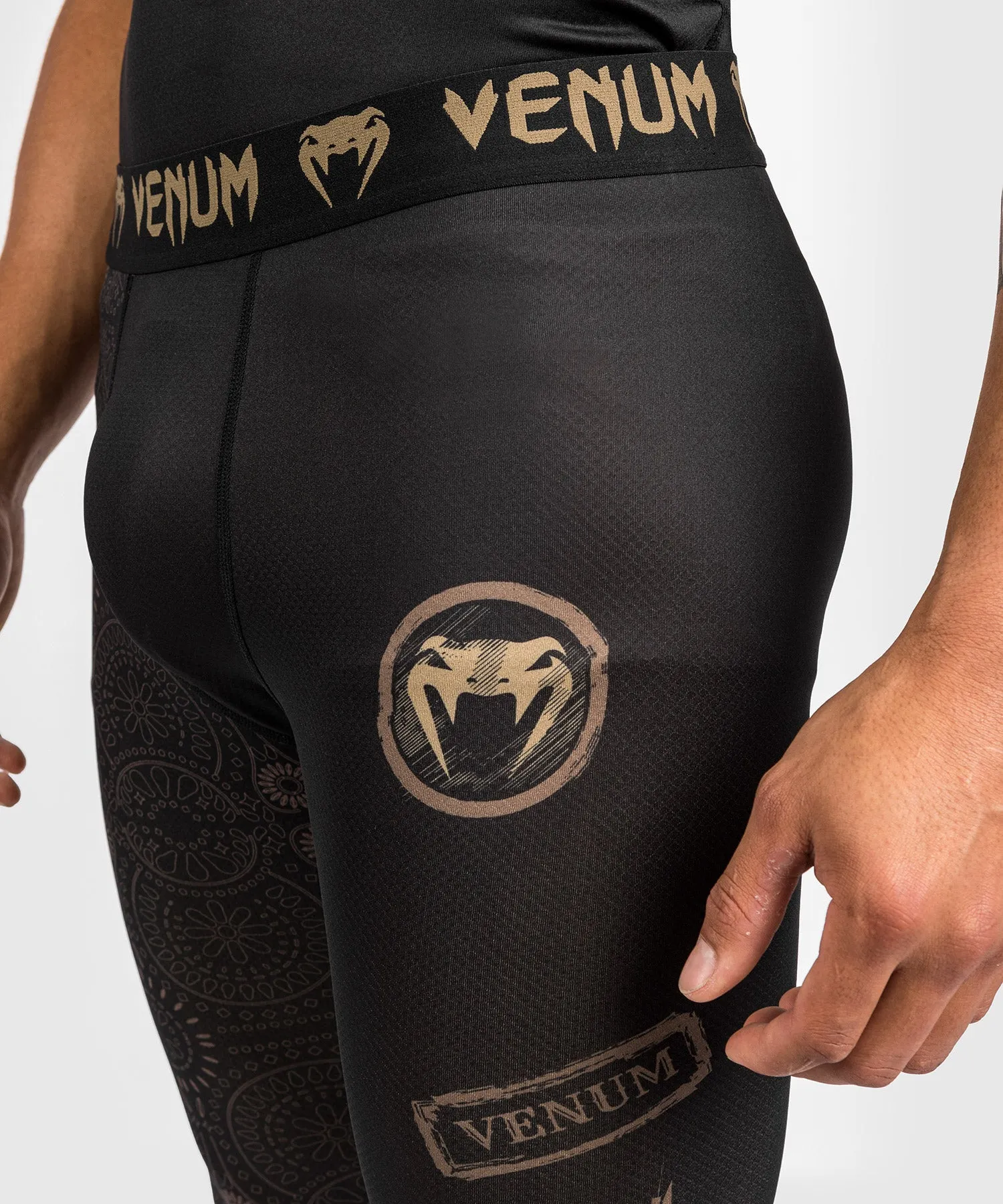 Venum Santa Muerte Dark Side - Spats - Black/Brown